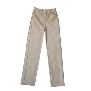 Wilfred Faux Leather Neutral Pants